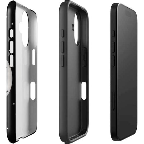 To The Moon And Back BW iPhone 16 Plus Impact Case